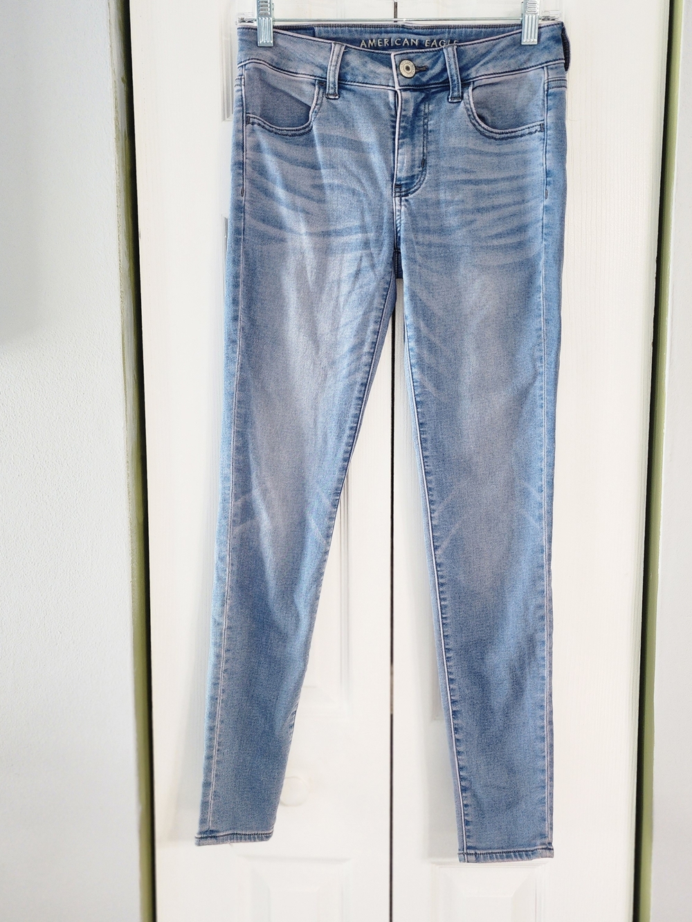 American Eagle Outfitters Light Blue Skinny Jeans Jeggins Size 4